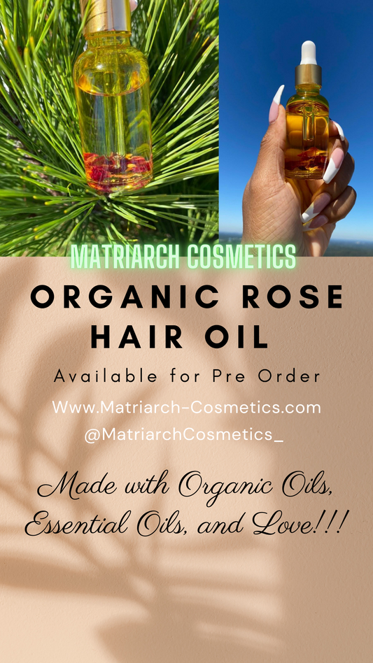 Organic Rose Hair Oil